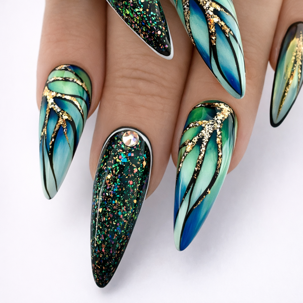 Jewel Gradient Stiletto